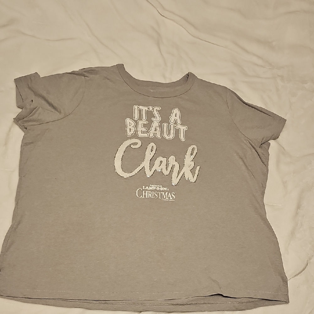 Womans "It's A Beaut Clark" Gray Holiday T-Shirt